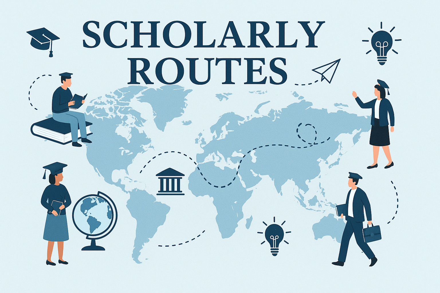 Students traveling and learning